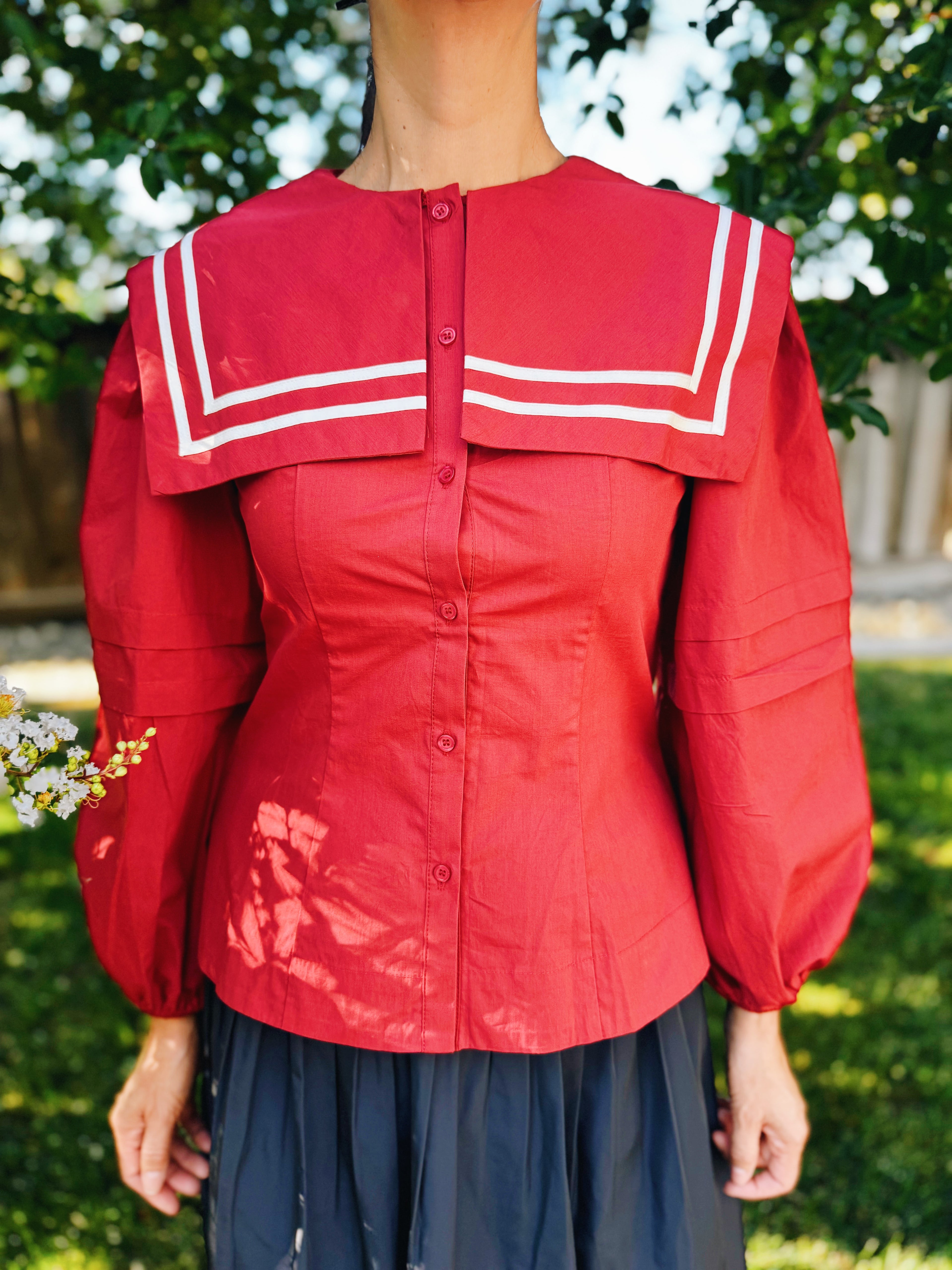 Scarlet Harbor Blouse