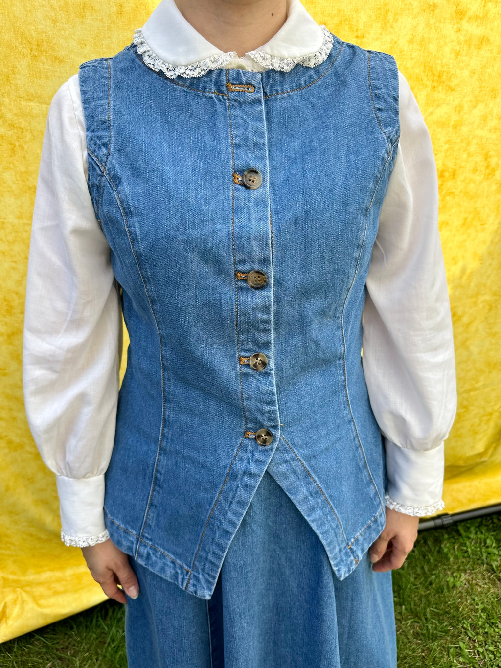 The Indigo Denim Skirt Set