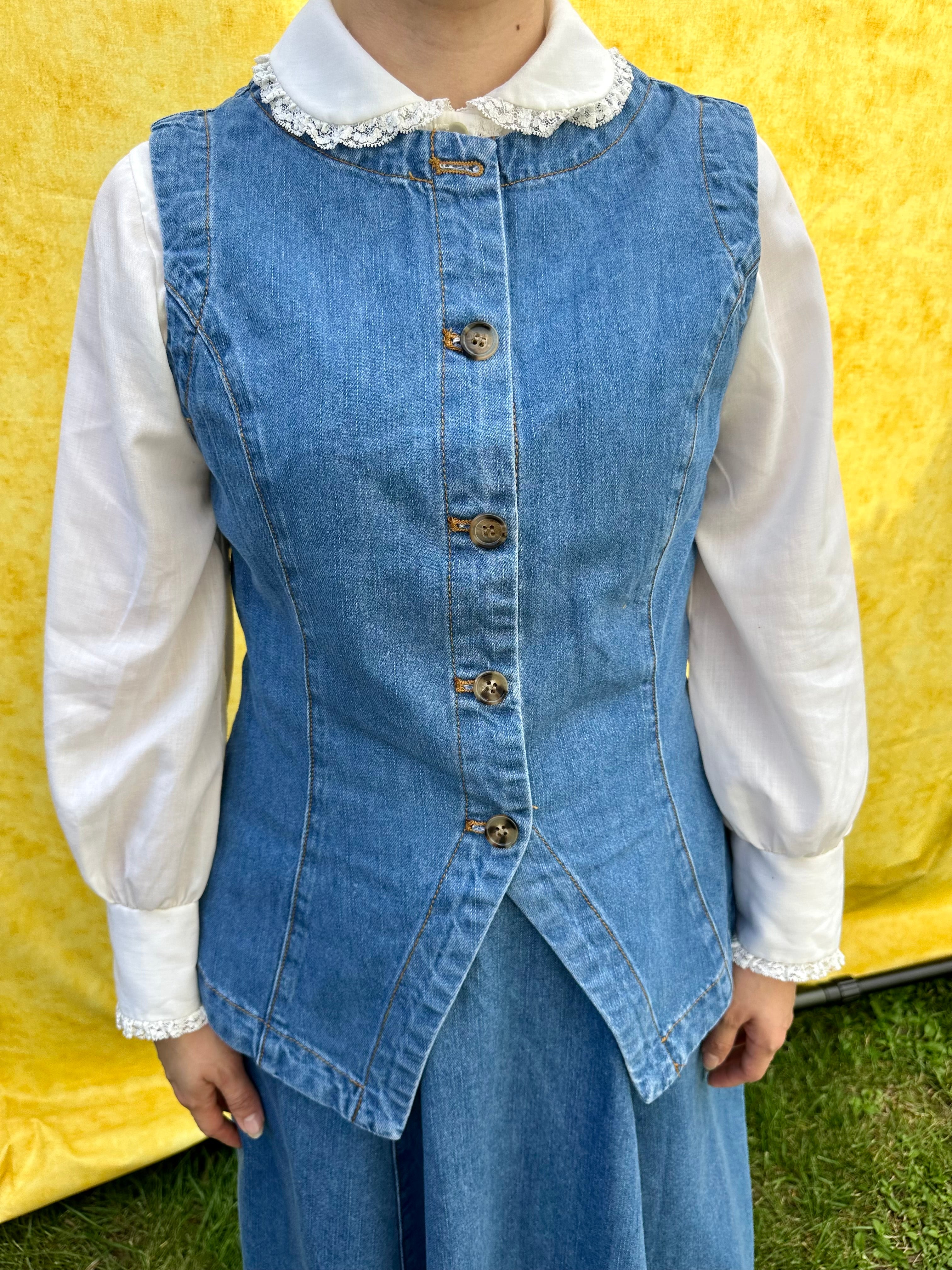 The Indigo Denim Skirt Set