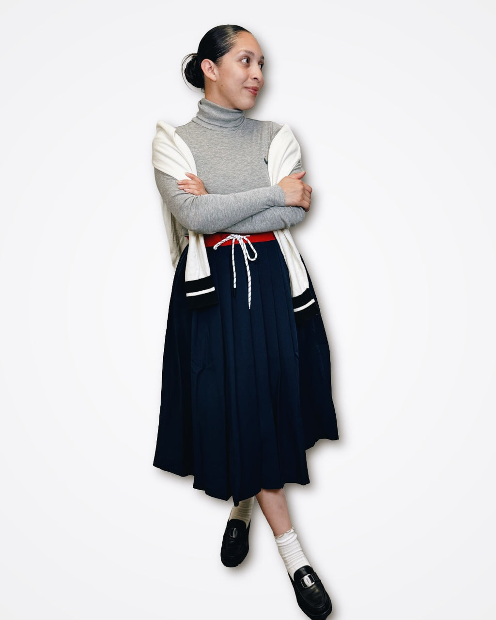 Navy Sutton Skirt