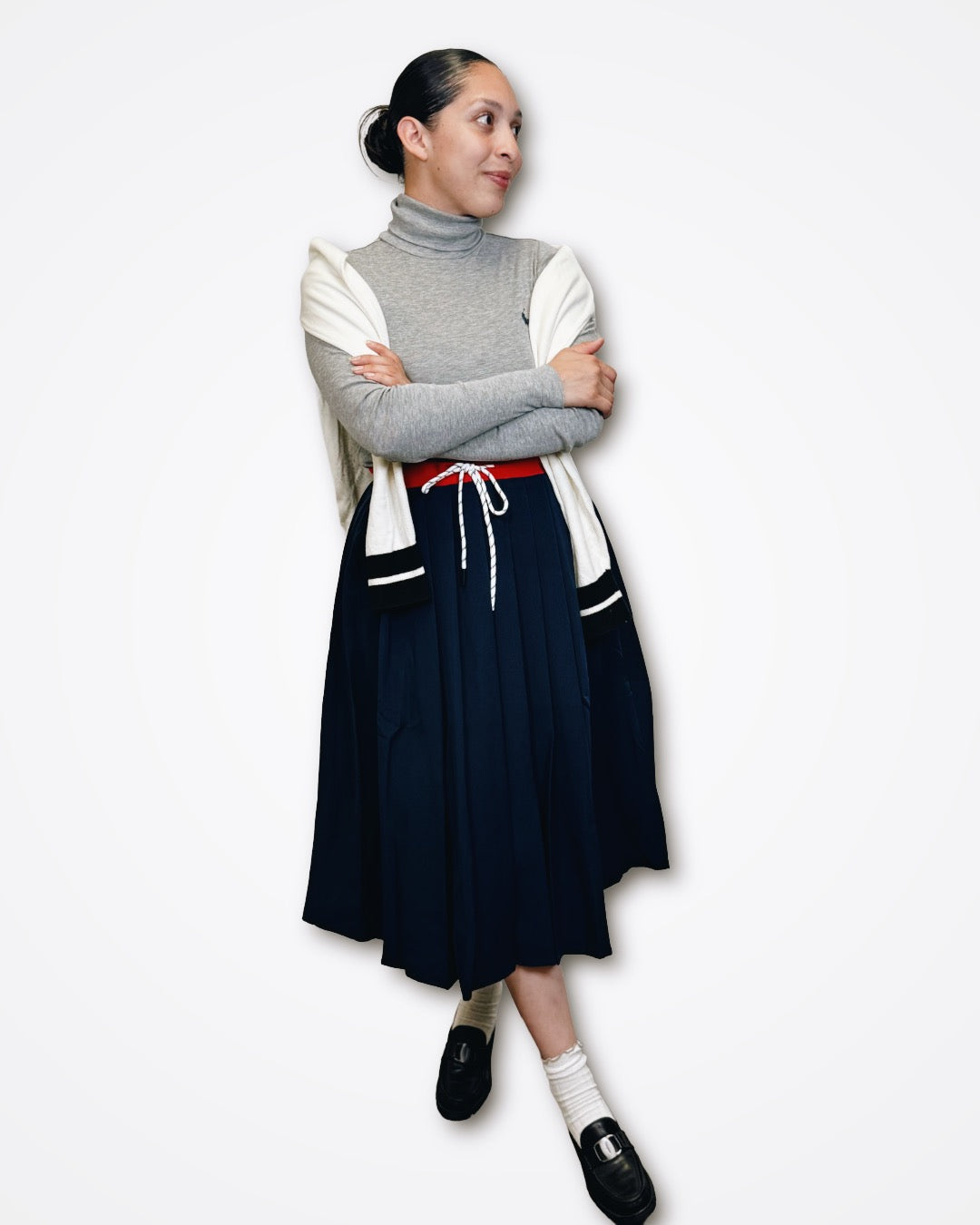Navy Sutton Skirt