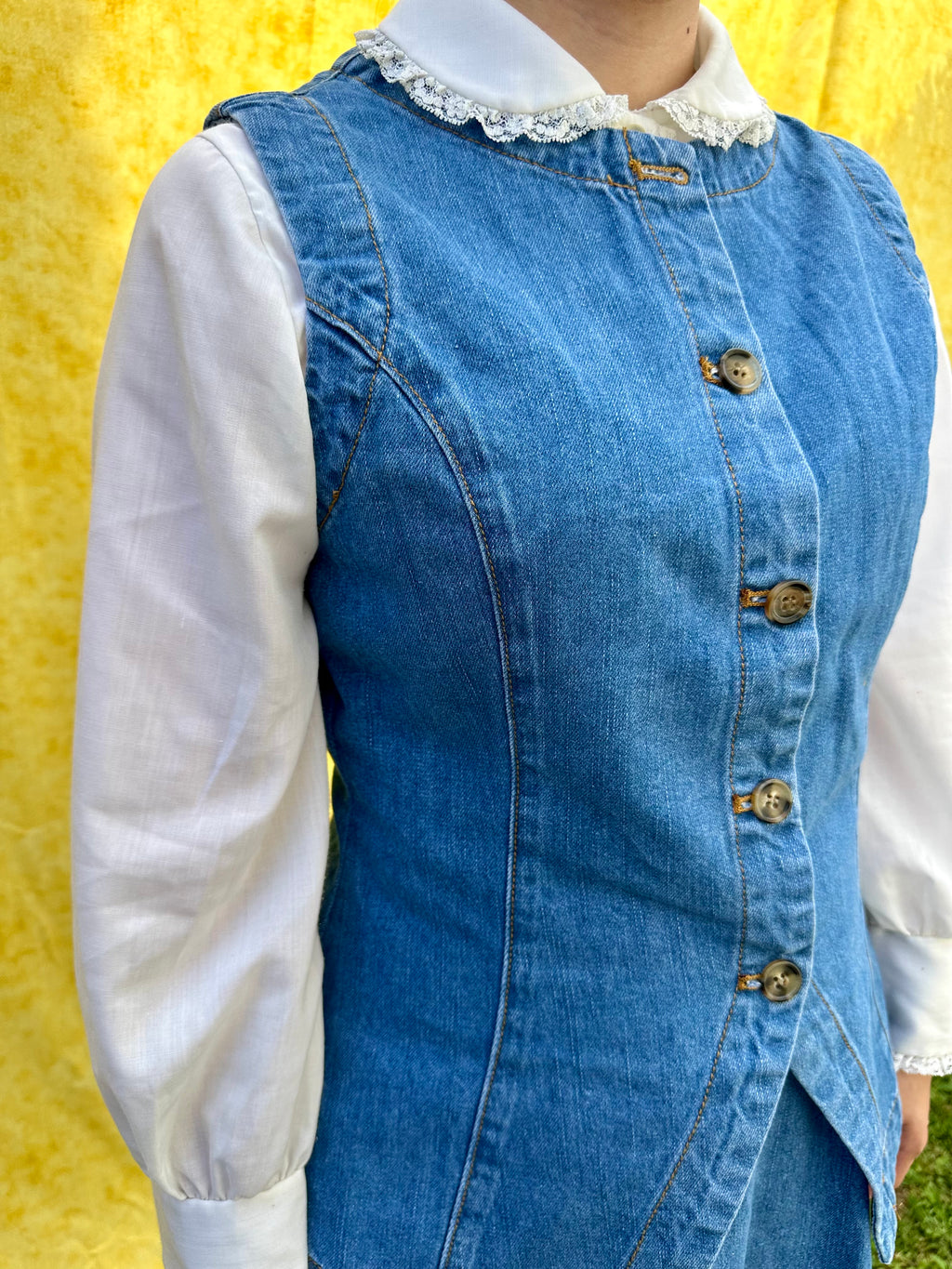 The Indigo Denim Skirt Set