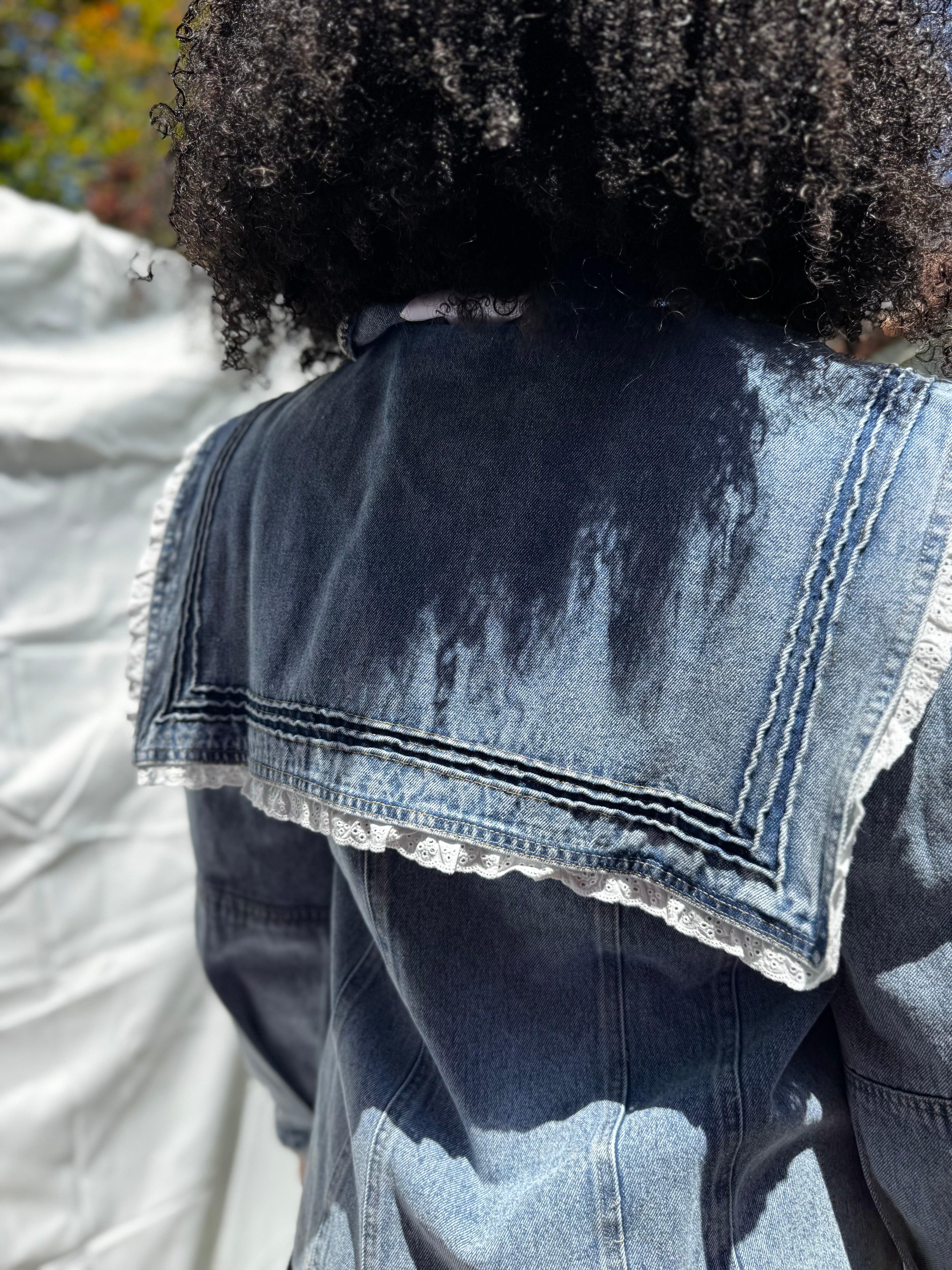 Eyelet & Indigo Denim Jacket