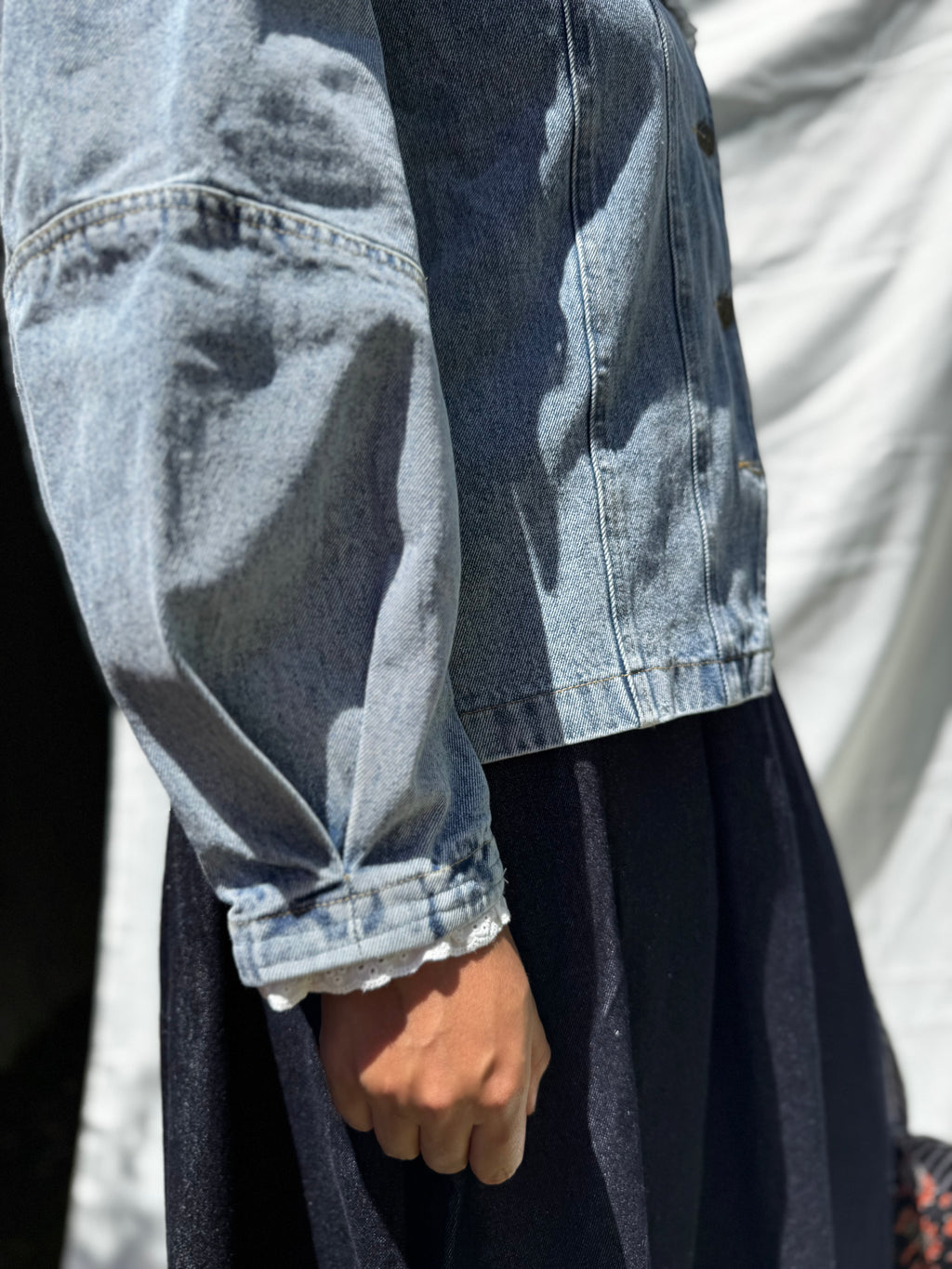 Eyelet & Indigo Denim Jacket