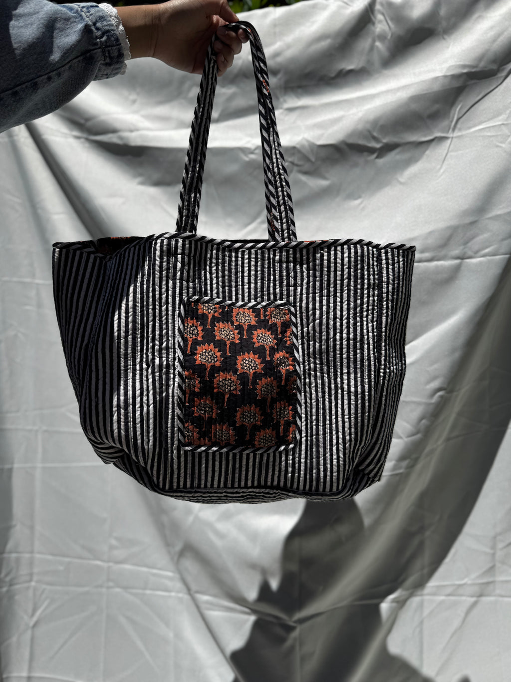 Midnight Bloom Tote