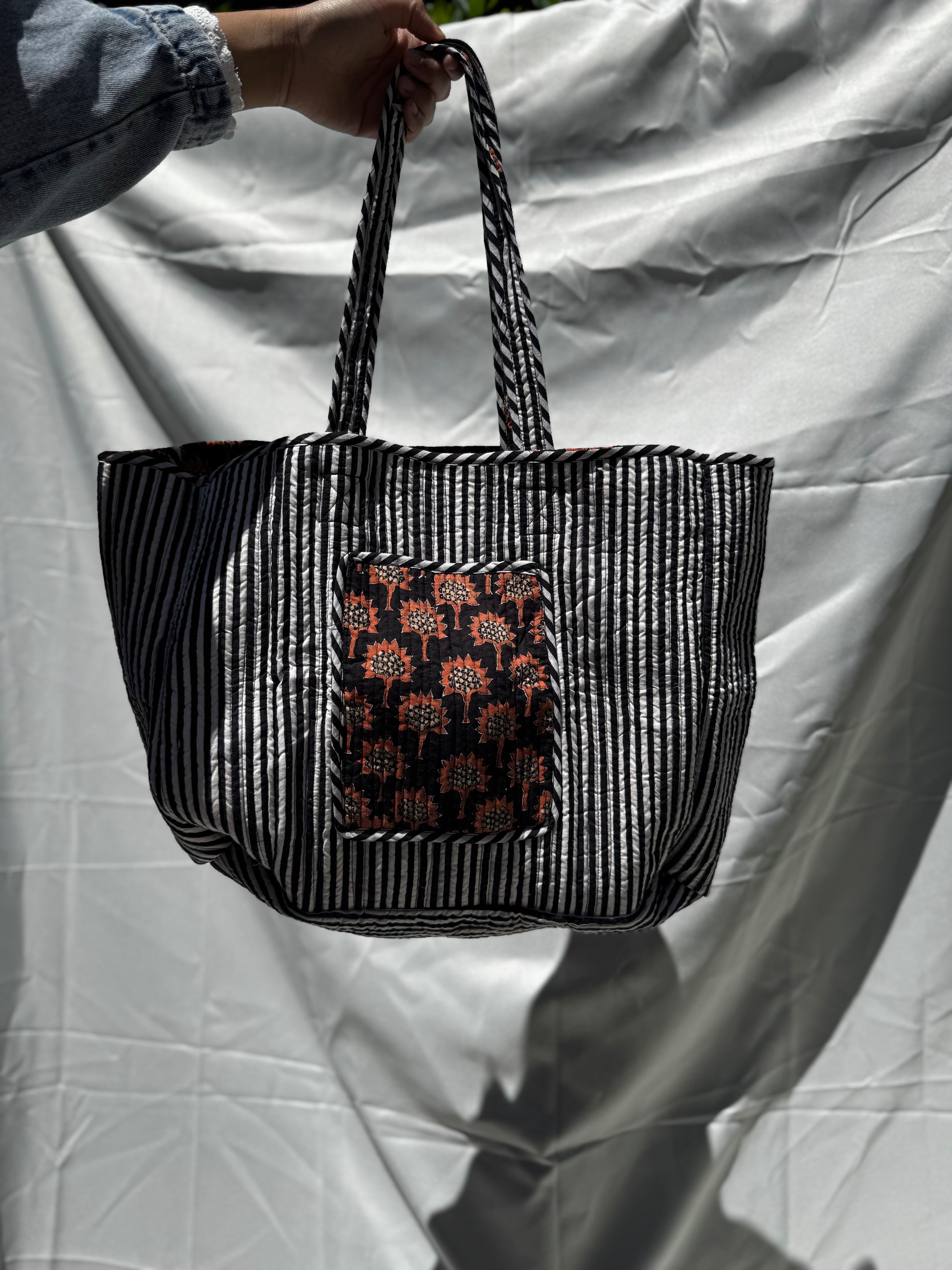 Midnight Bloom Tote