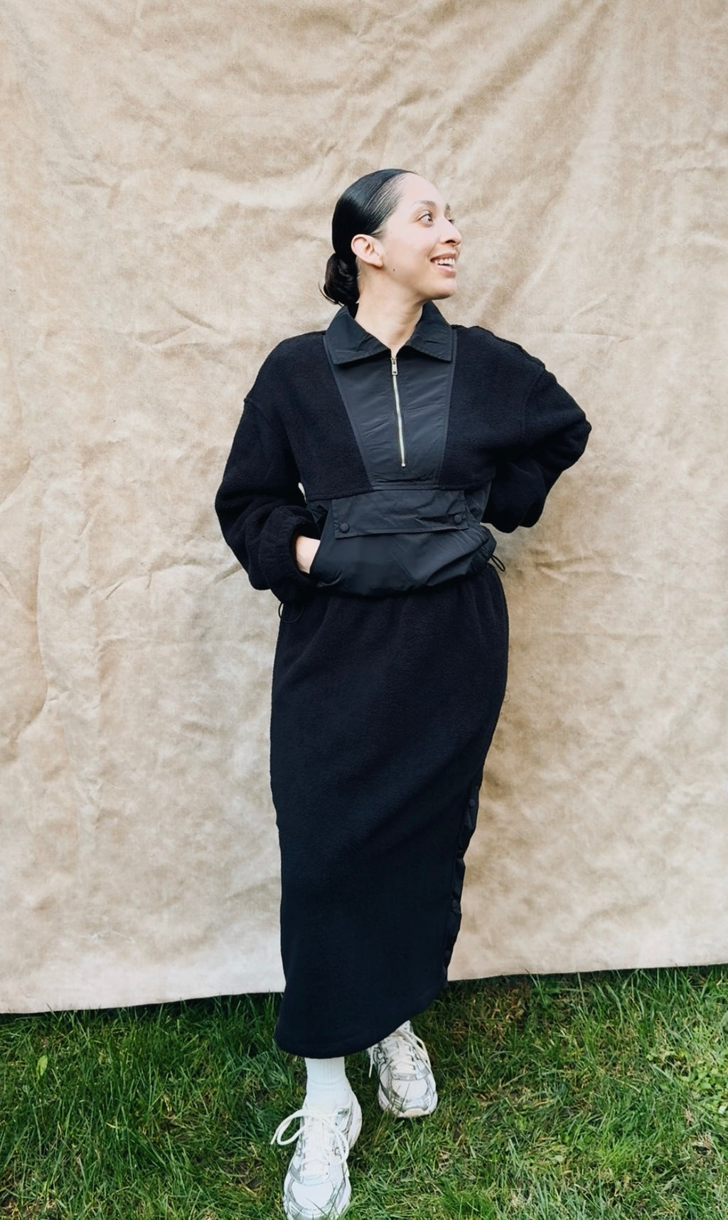 Noir Active Skirt Set
