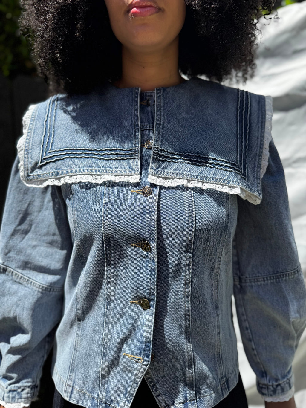 Eyelet & Indigo Denim Jacket