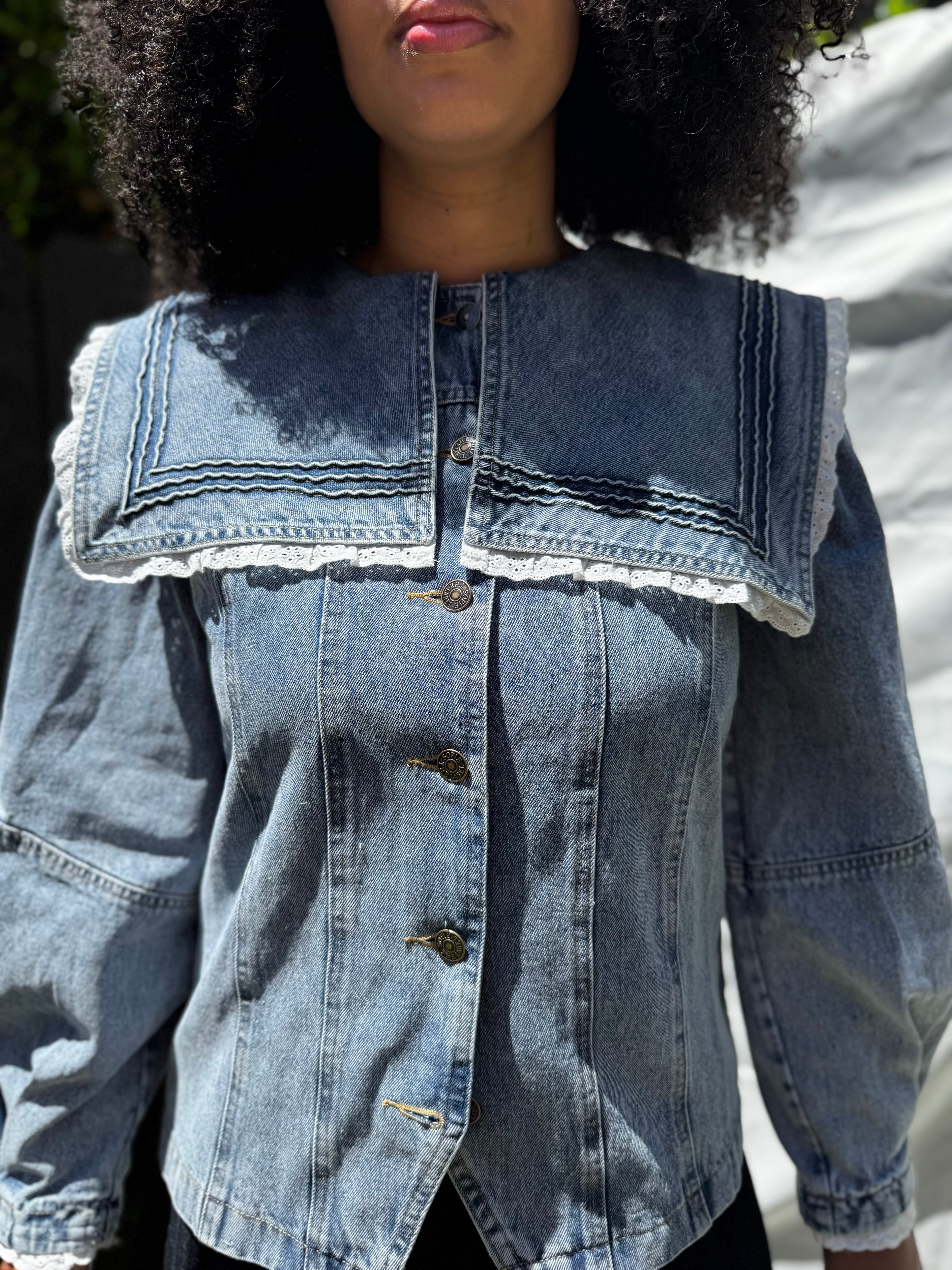 Eyelet & Indigo Denim Jacket